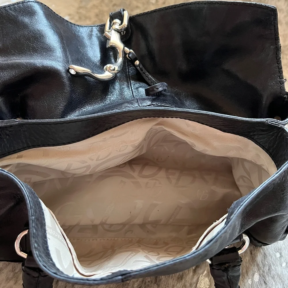 Francesco Biasia black leather bag.